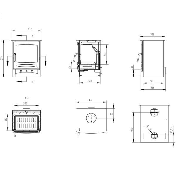 Sherwood 7kw Multi Fuel Eco - Image 3