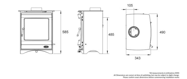 Elcombe 5kw Multi Fuel Eco - Image 2