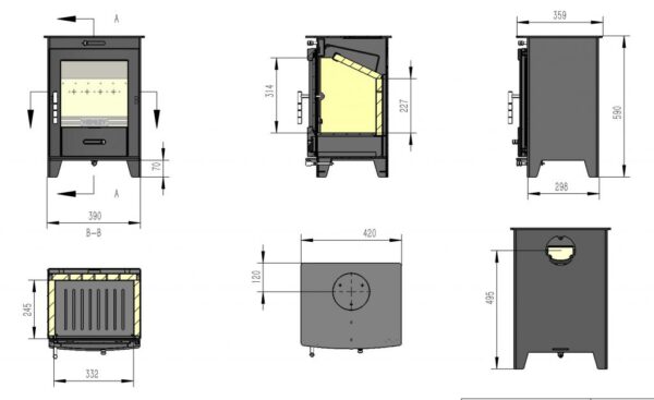 Redwood 5kw Multi Fuel Eco - Image 2