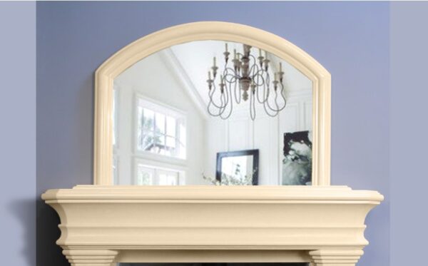 Arch Overmantle in Ivory Pearl