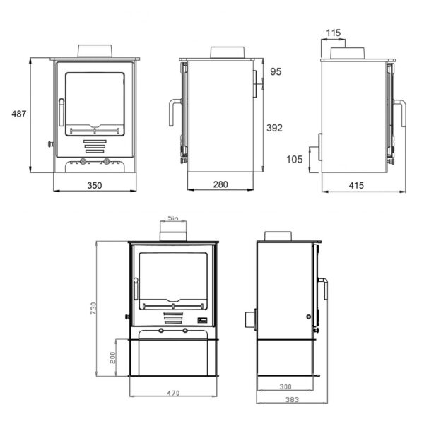 Severn 5kw Multi Fuel Eco - Image 3