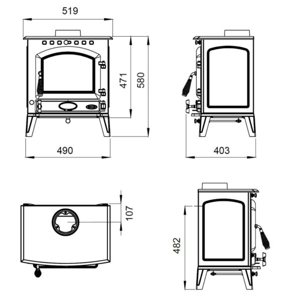 Bracken 8kw Multi Fuel Eco - Image 2