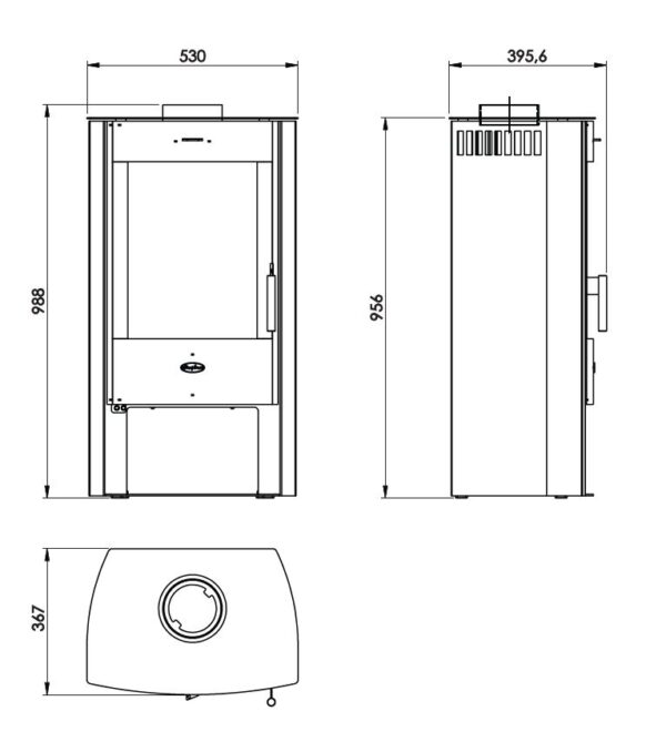 Salzbury 6.2kw Wood Burning Eco - Image 2