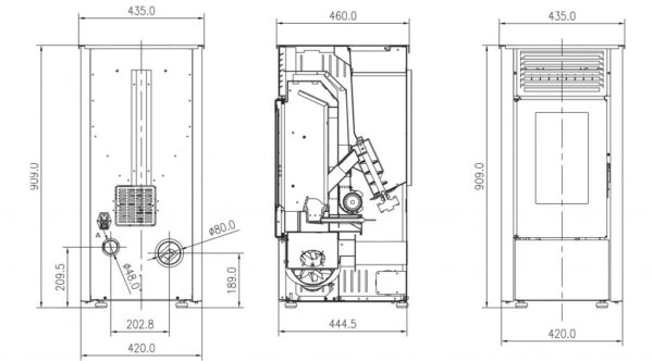 Elm 8 Pellet Stove - Image 4