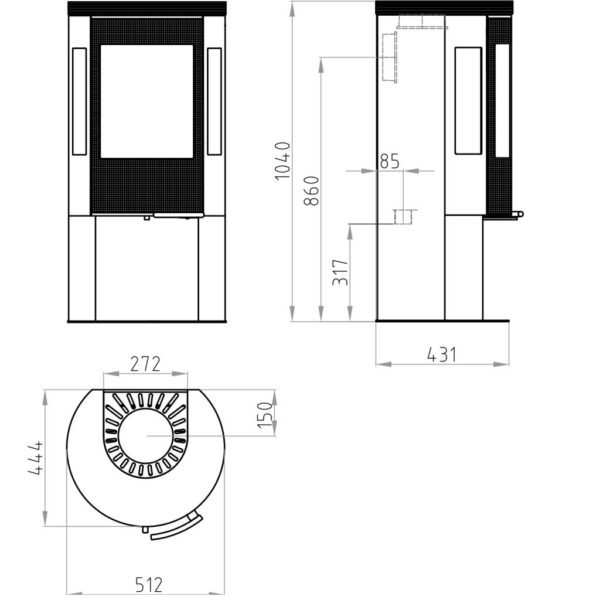 Elite G4 7.7kw Wood Burning Eco - Image 2