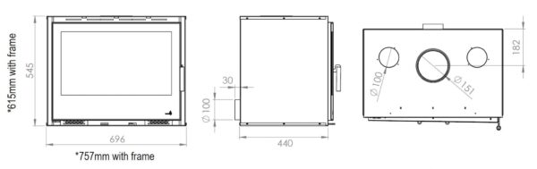 Portimao 700 7.3kw Wood Burning Eco - Image 2