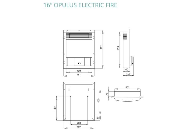 Opulus Electric Fire - Image 3