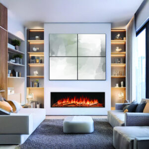 Ellere Vista 130 Built In Media Wall Electric Fire