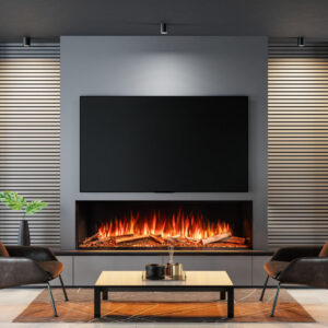 Ellere Vista 130 Built In Media Wall Electric Fire