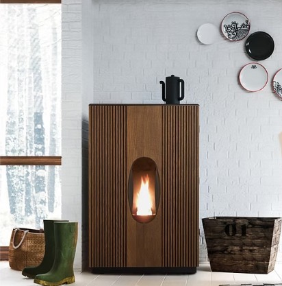 CTL 26kw Elodie Slim Pellet Boiler Stove