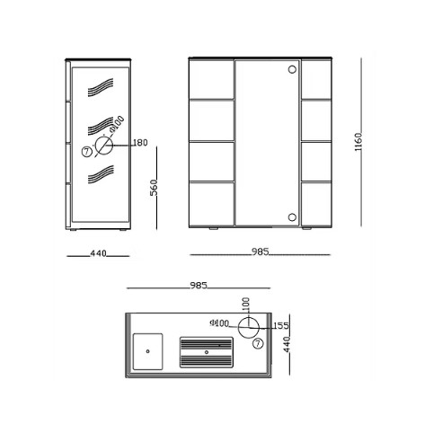 26kw Slim Pellet Boiler Stove - Image 2